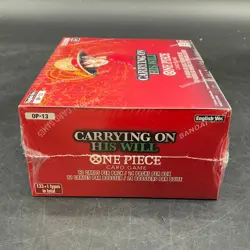 Auction #1 One Piece English OP-13 Carrying On His Will Booster Box Sealed - Image 4