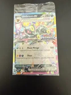 Pokemon Umbreon EX TCG Prismatic Evolutions Card 060/131 Stamped Sealed - Image 1