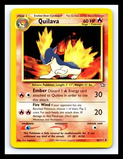 💥 QUILAVA # 46/111 Neo Genesis Pokemon Vintage Card 2000 - Image 1