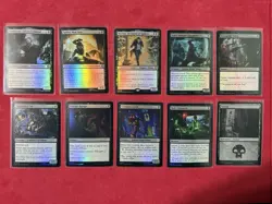 Morlun Black Foil Lot- Marvel’s Spider-Man SPM MTG Magic The Gathering 10 Cards - Image 1