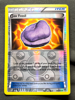 Jaw Fossil 94/111 XY Furious Fists Reverse Holo Pokemon NM - Image 1
