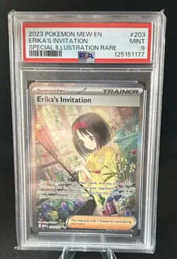 Pokemon TCG SV Scarlet & Violet 151 Erika's Invitation Card #203/165 PSA 9 - Image 1