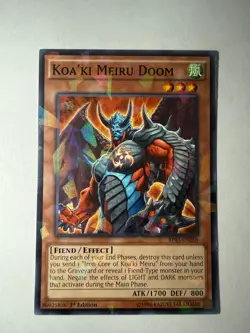 Koa'Ki Meiru Doom BP03-EN058 Yu-Gi-Oh! Card 1st Edition Shatterfoil - Image 1