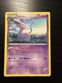 Espeon 48/108 Dark Explorers Rare 2012 Pokemon Card Near Mint NM - Image 1