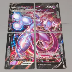 Pokemon Mewtwo V-UNION 4 Card Set SWSH159-162 Holo English TCG - Image 1