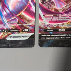Pokemon Mewtwo V-UNION 4 Card Set SWSH159-162 Holo English TCG - Image 3
