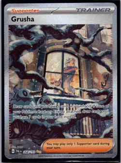 Pokemon TCG Grusha Card Game Holo Supporter Paldea Evolved Card 268/193 - Image 1