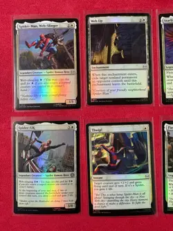 Spider-Man White Foil Lot Marvel’s Spider-Man SPM MTG Magic The Gathering 8 Card - Image 2