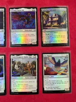 Spider-Man White Foil Lot Marvel’s Spider-Man SPM MTG Magic The Gathering 8 Card - Image 3