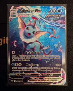 Vaporeon VMAX SWSH182 SWSH: Sword & Shield Promo Cards Holo NM - Image 1