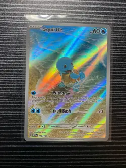 Pokemon Squirtle Holo Card TCG SV Scarlet & Violet 151 Series 170/165 - Image 1