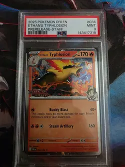 Ethan's Typhlosion (Prerelease) [Staff] 034/182 Miscellaneous Cards &... - Image 1