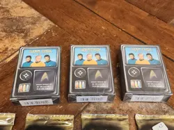 LOT OF Star Trek The Card Game, 5 Booster Packs, 3 Deck Boxes Fleer Skybox 1996 - Image 2