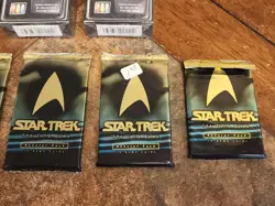 LOT OF Star Trek The Card Game, 5 Booster Packs, 3 Deck Boxes Fleer Skybox 1996 - Image 5