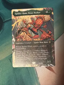 MTG Spider-Ham, Peter Porker (201/314) Marvel's Spider-Man NM Borderless - Image 1