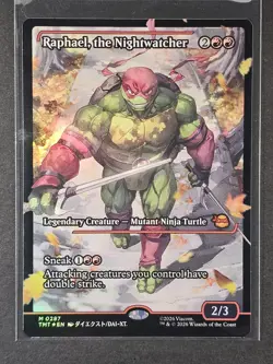 MTG Raphael, the Nightwatcher Showcase Foil M 0287 Teenage Mutant Ninja Turtles - Image 1