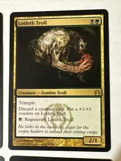 Lotleth Troll X4 Return To Ravnica Ex Condition See Pics Front/back - Image 4