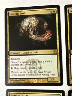 Lotleth Troll X4 Return To Ravnica Ex Condition See Pics Front/back - Image 5