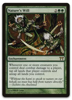 Nature's Will #230 (LP) Champions of Kamigawa CHK Magic MTG - Image 1