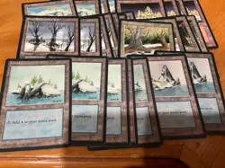 27 ice age snow lands 9 mountain 7 swamps 4 forest 7 island good condition - Image 3