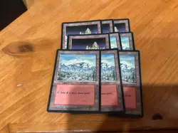 27 ice age snow lands 9 mountain 7 swamps 4 forest 7 island good condition - Image 4