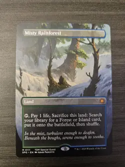 Misty Rainforest - Borderless Full Art - TDM Special Guest - Mythic - Image 1
