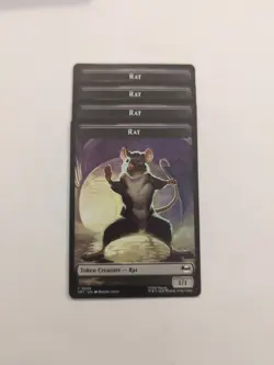 (4) Rat (0006) Copy (0001) Token PLAYSET Teenage Mutant Ninja Turtles Regular - Image 1