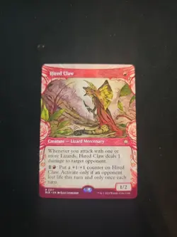 Hired Claw x1 MTG Showcase Bloomburrow Magic The Gathering Free Shipping! - Image 1