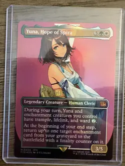 Yuna, Hope of Spira 404 Foil Mythic Borderless Final Fantasy MTG - Image 1