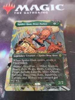 Mtg. Spider-Ham, Peter Porker. Foil Borderless. Marvel's Spider-Man. Pack Fresh - Image 1