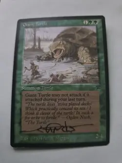 Giant Turtle Artist Proof SIGNED By Jeff Menges Mtg - Image 1