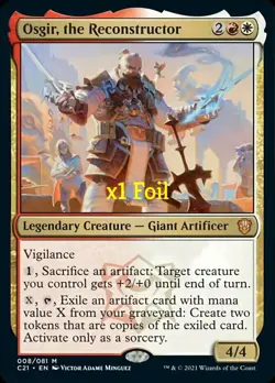 MTG Foil Commander 2021 C21 Osgir, the Reconstructor NM - Image 1