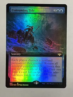 Consuming Tide NM Extended Art Foil Crimson Vow MTG - Image 1