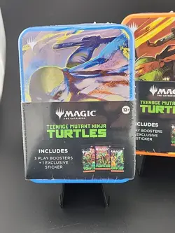 Lot Of 5 NEW Magic The Gathering TEENAGE MUTANT NINJA TURTLES TMNT Tins SET - Image 4