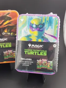 Lot Of 5 NEW Magic The Gathering TEENAGE MUTANT NINJA TURTLES TMNT Tins SET - Image 5