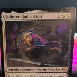 Splinter, Radical Rat NM , English Magic the Gathering MTG Teenage Mutant - Image 2