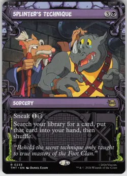 MTG Splinter's Technique Showcase Normal NM TMNT Magic 233 - Image 1