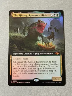 The Gitrog, Ravenous Ride Extended Art Foil - OTJ 0352 - NM - MTG Magic - Image 1