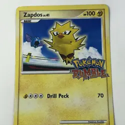 Pokemon Zapdos Pokemon Rumble 8/16 HP Heavily Played - Image 2
