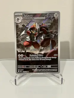 Bisharp 143/086 NM Pokemon Card TCG Black Bolt IR Illustration Rare - Image 1