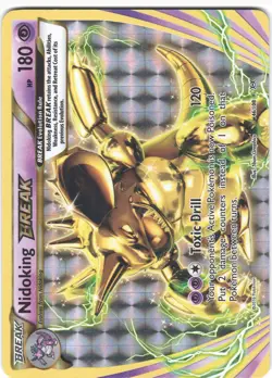 Nidoking BREAK 46/108 Rare BREAK Evolutions Pokemon Holo NM - Image 1