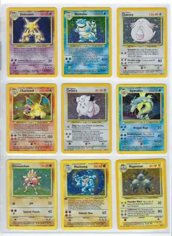 1999 Pokemon Base Set Unlimited Complete Set (1-102) LP-MP No Creases - Image 1
