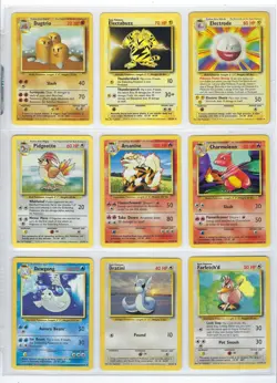 1999 Pokemon Base Set Unlimited Complete Set (1-102) LP-MP No Creases - Image 5