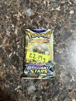 🔥Heavy 22.14 🔥 Pokemon Brilliant Stars Booster Pack Sealed - Image 2