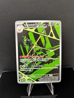 Pokemon Destined Rivals Team Rocket's Spidops 187/182 Illustration Rare - Image 1