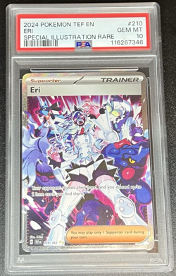 PSA 10 Eri 210/162 Temporal Forces Special Illustration Rare Pokemon TCG - Image 1