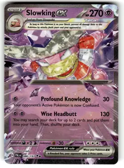 Slowking EX 086/193 Full Art NM/M Paldea Evolved Pokemon Card - Image 1