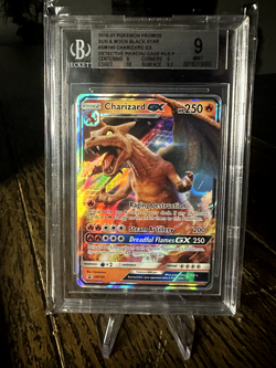 2016 Pokemon Sun & Moon Black Star #SM 195 Charizard GX Detective Pikachu - Image 1