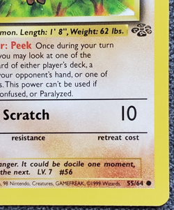 1st Edition Mankey - Jungle - #55/64 - Vintage Pokemon Card 1999 - Image 4
