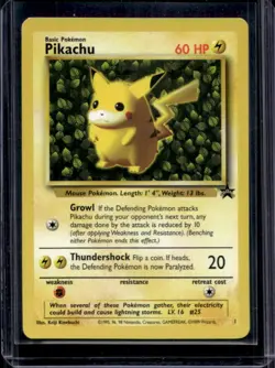 1999 Pokemon Wizards Black Star Promos Pikachu #1 - Image 1